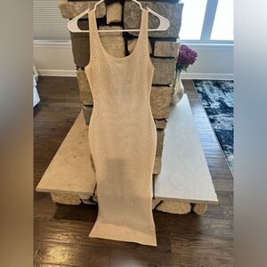 Marilyn Monroe inspired rhinestone nude dress